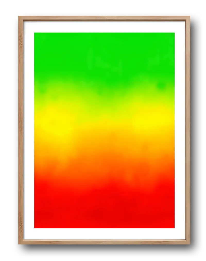 Abstract Rasta Poster Digital Wall Art