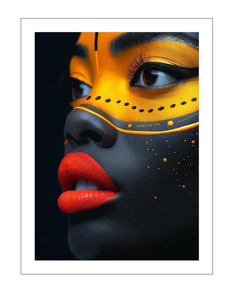 Artistic Mask Poster Digital Wall Art