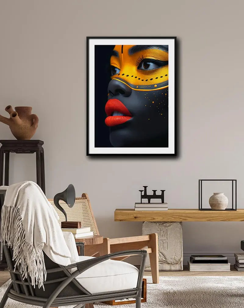 Artistic Mask Poster Digital Wall Art